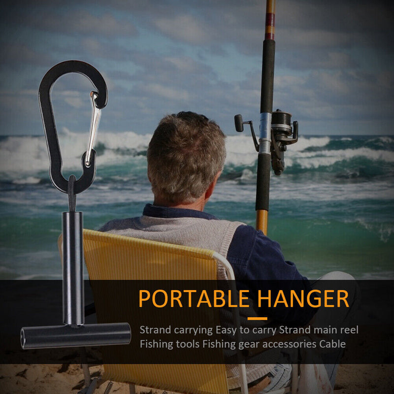 Multiple Tippet Spools Fishing T Holder Stack Carrier Aluminum Carabiner Hanger