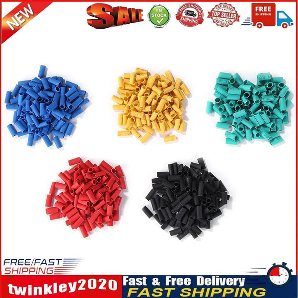 500pcs Polyolefin Heat Shrink Tube Insulated Shrinkable Wrap Cable Sleeve Newly