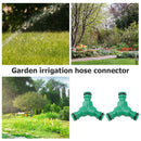2pcs Y Type Tape Connector Quick Adapter Garden Hose Irrigation (Green)