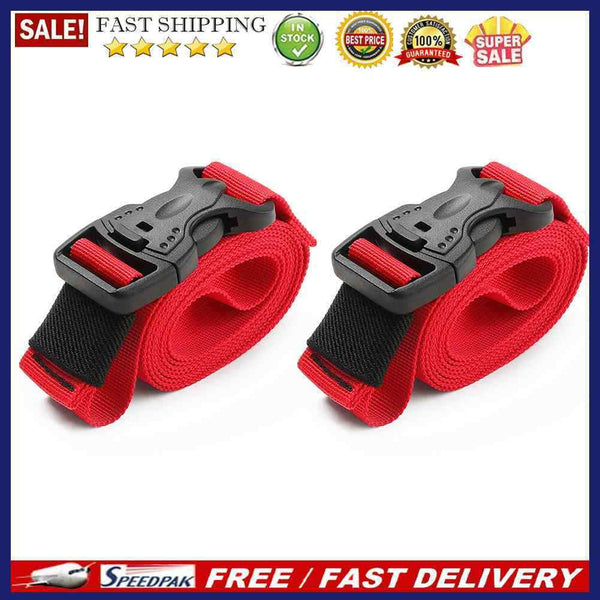 2x Nylon Cargo Tie Luggage Belt Strap Camping Hiking Outdoor Fixed Buckle Rop