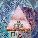 Crystal Pyramid Healing Energy Meditation Crystals Home Office Decor (D) Newly