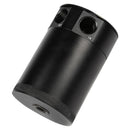 Universal Baffled Aluminum Oil Catch Can 2 Port Engine Oil Catch Tank Reser