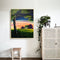 DIY Hand Painted Paint By Numbers Oil Canvas Pictures Evening Cabin Ornament Kit