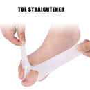 1 Pair Thumb Valgus Toe Separators Hallux Bunion Adjuster Corrector (White)