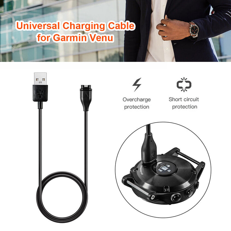USB Charging Data Cable Power Charger Wire for Garmin Fenix 5S Venu 2 Forer
