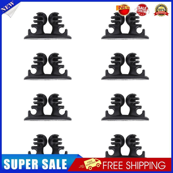 8pcs Adhesive Car Wire Clips Cord Earphone USB Cable Clamp Holder Organizer