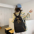 #A Nylon Backpack Boys Girls School Bookbag Student Solid Color Back Packs Mochi