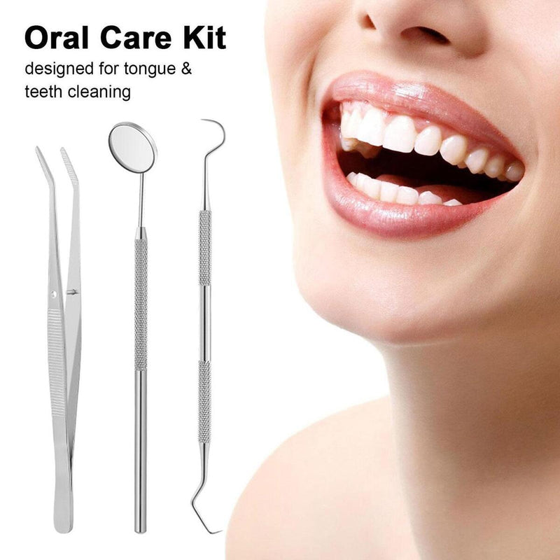 Dental Teeth Cleaning Kit Dentist Floss Plaque Remover Care Tooth Scraper Tools_