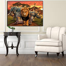 Animal Lion 5D Diamond DIY Painting Kit Home Decor Craft 40x30cm