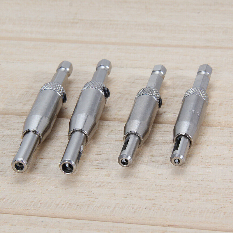 4pcs HSS Self Centering Drill Bit Set for Drawer Guides Newly