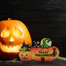Halloween Wooden Pumpkin Ghost Hanging Door Signs Party Ornaments Decorations