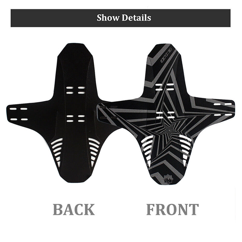 Bicycle Front Rear Tire Wheel Fenders Plastic Reflective MTB Mountain Bike