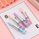 Ball-point Pen Glitter Gel Stationery Lipstick Shape Pen 0.5mm Signature Pens