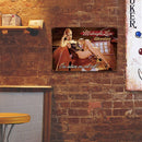 Sexy Lady Retro Metal Plate Tin Sign Plaque Wall Art Poster for Club (1)