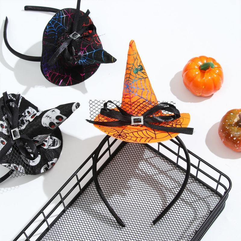 Witch Hat Performance Props Decor Headwear Party Hairband Halloween Headband