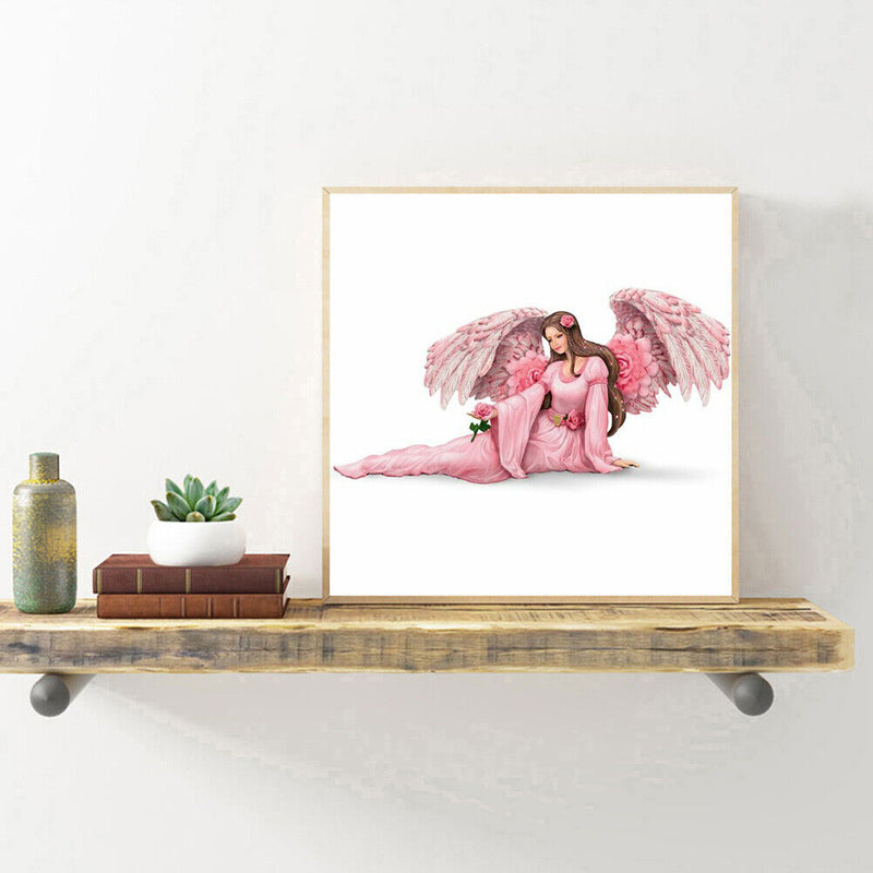Full Round Drill Mosaic Craft DIY Pink Angel Rhinestone Diamond Painting Newly