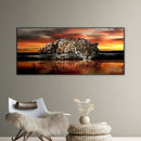 Sunset Leopard Oil Paint By Numbers Kits Canvas Picture DIY Home Decoration Gift