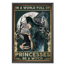 Full Embroidery Handmade Black Witch Counted DIY 11CT Canvas Cross Stitch K