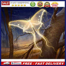 5D Rhinestone Luminous Butterfly Full Round Drill Diamond Painting Set Art