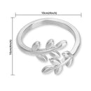 Opening Finger Wear Thimble Sewing Crochet Loop Leaves Shape Knitting Ring