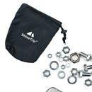 Outdoor Hiking Kits Storage Bag Camping Nail Wind Rope Buckle Pouch (Black)