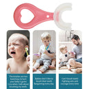 Kids U-Shaped Toothbrush Food Grade Soft Silicone Brush Head Massage Toothbrush