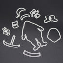 Snowvirtuos Santa Metal Punching Stamp Stencil DIY Scrapbooking Paper Card