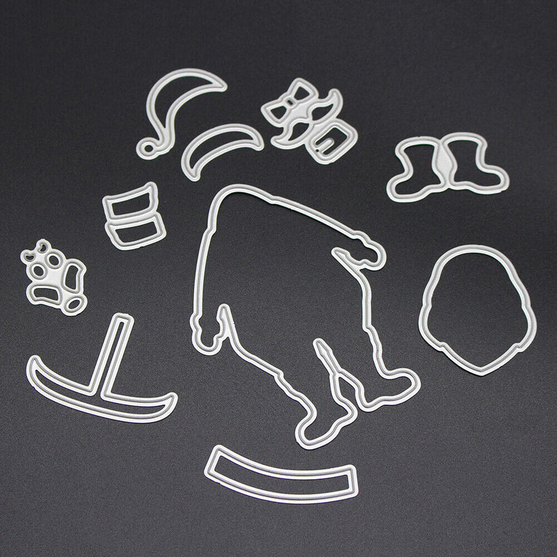 Snowvirtuos Santa Metal Punching Stamp Stencil DIY Scrapbooking Paper Card