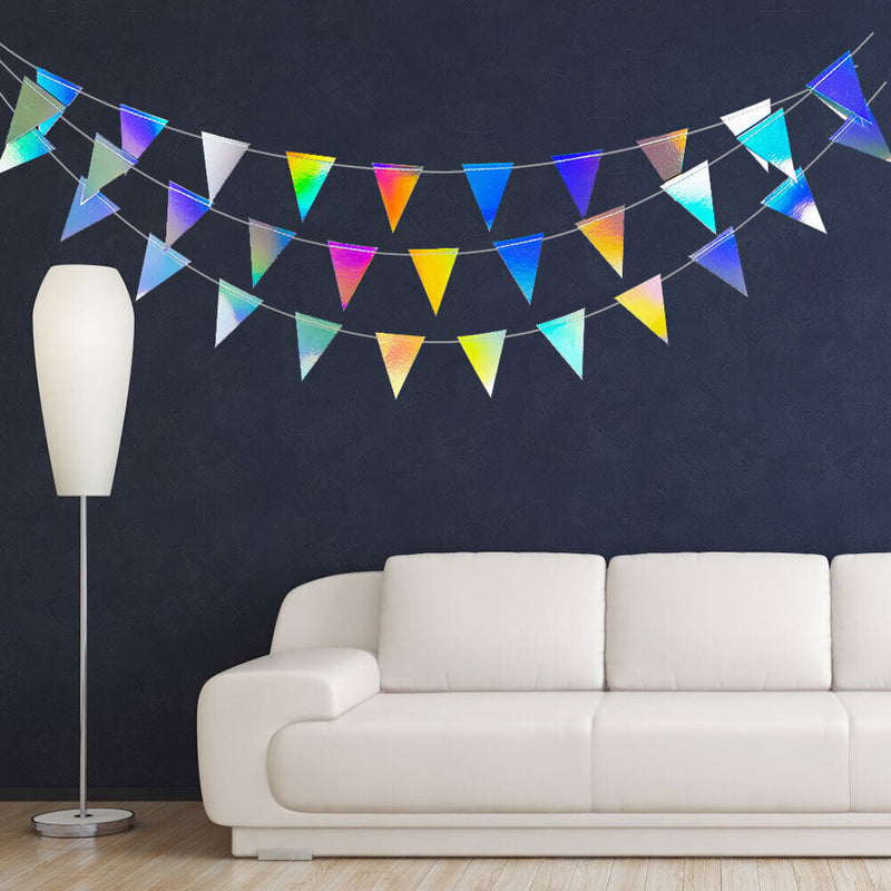 Star Paper Garland Ornaments Birthday Party DIY Wedding Decor (Triangle)
