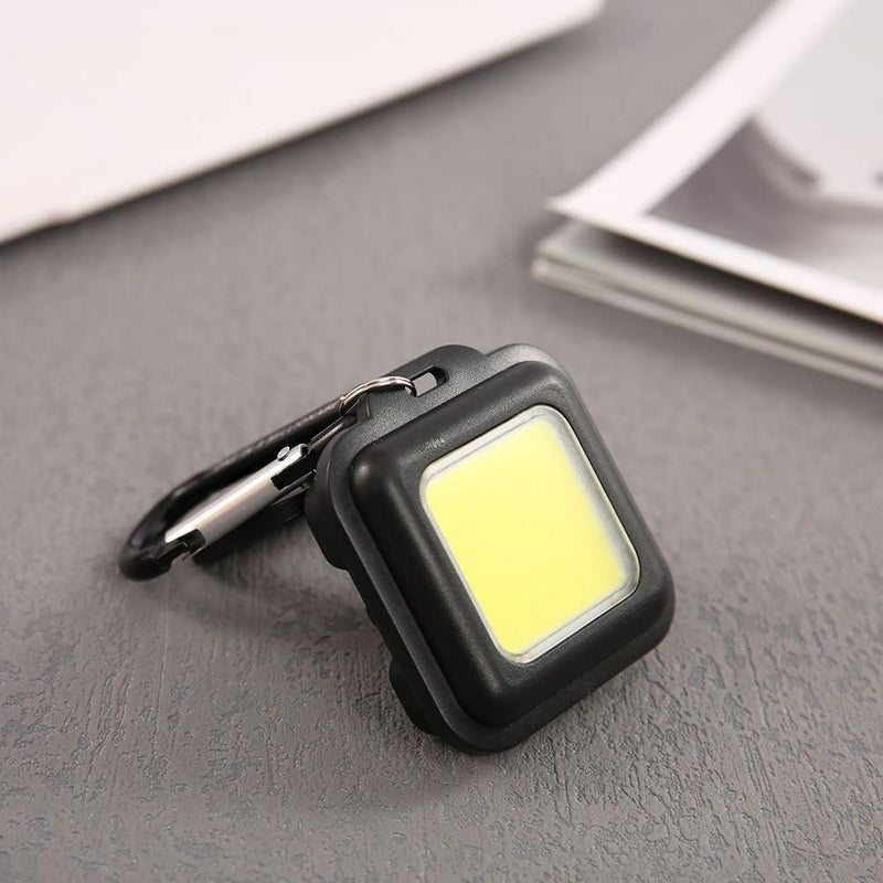Portable Keychain Lights COB LED USB Rechargeable Camping Emergency Lamp