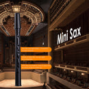 Mini Bb Saxophone Alto Mouthpiece Pocket Sax with 5 Reeds Woodwind Instrume