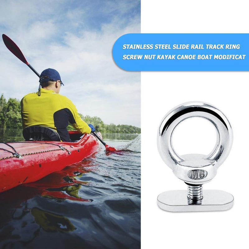 5pcsStainless Steel Kayak Rail Track Screws Track Nuts Hardware