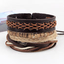 Unisex Fashion Vintga Brand Handmade Woven Wooden Beads Bracelet