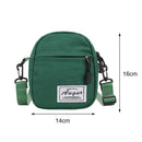 3pcs Women Canvas Patchwork Crossbody Bag Casual Mini Handbags(Green)