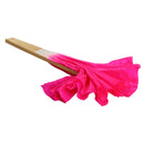 Chinese Folk Art Rose Silk Veil Bamboo Short Dancing Fan for Belly Dance
