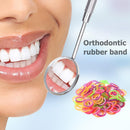 100pcs Orthodontic Rubber Bands Latex Braces Transparent Traction (1/4) Newly