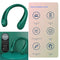 Mini Neck Fan USB Rechargeable Bladeless Fan Neck Air Conditioner (Green)