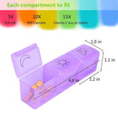 7 Days Weekly Pill Organizer Plastic Tablet Dispenser Medicine Container
