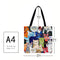 Garuru-Jidong Tote Bag with Cat Theme, Large, 40 x 40 cm