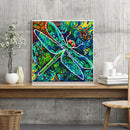5D Diamond Painting DIY Luminous Dragonfly Full Round Wall Decor Rhinestone