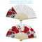 DIY Acrylic Drawing Paper Fans Rose Oil Paint Kit by Numbers Folding Fan Gi