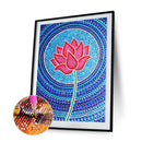 Special Shaped Crystal Full Drill Diamond Painting Lotus