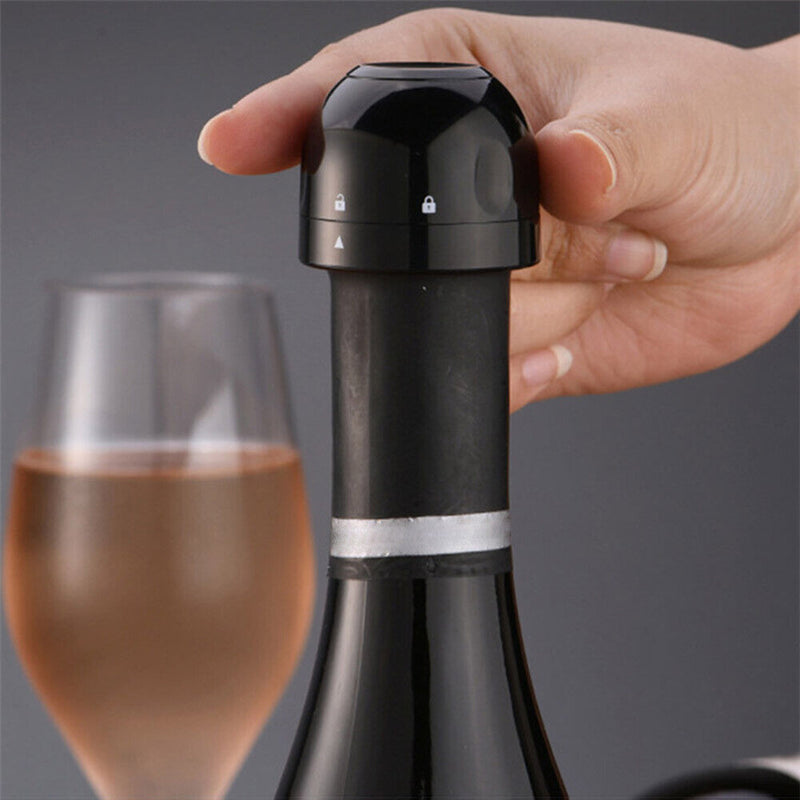 Kitchen Bar Vacuum Wine Champagne Bottle Beer Beverage Stopper Silicone Sealer