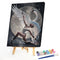 Elegant Swan Oil Paint By Numbers Kits Canvas Picture Wall Art DIY Craft