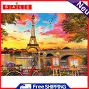 occitop 5D DIY Full Drill Diamond Painting Paris Tower Cross Stitch Embroidery Kit