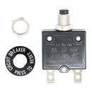 Manual Reset 125-250V AC 50V DC Push Button Thermal Circuit Breaker(8A)