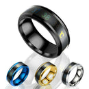 Mood Rings Stainless Steel Temperature Measurement Ring Thermometer Display