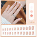 Full Cover Nails Nails Tips French White Side False Nails Short Nail with Drill