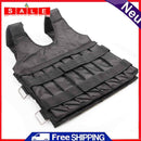15kg Adjustable Loading Weighted Vest Gym Boxing Running Training Sand Waistcoat