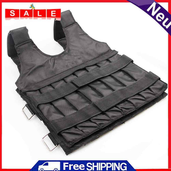 15kg Adjustable Loading Weighted Vest Gym Boxing Running Training Sand Waistcoat